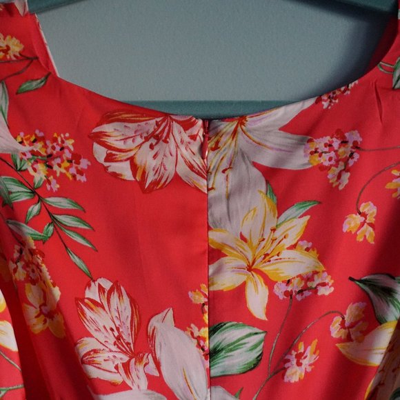 Revolve BB Dakota Trending Tropic Hot Pink Ruffle Mini Dress size 6 - Picture 15 of 15